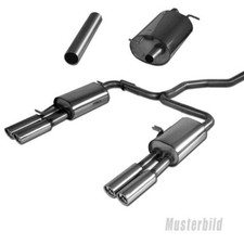 Fox Duplex Auspuff Sportauspuff Komplettanlage für Opel Astra G Caravan 1,4l 