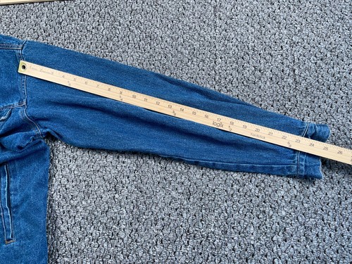 VTG Aladdin Las Vegas Jean Jacket Adult Medium Blue Denim Emrboidered Trucker - Picture 9 of 16