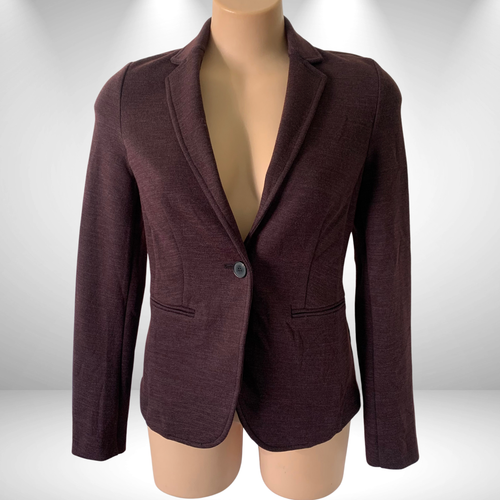 ESPRIT ✦ VINTAGE 2000s RIDING BLAZER JACKET XS | EQUESTRIAN MAROON BROWN COAT ✦ - Picture 4 of 12