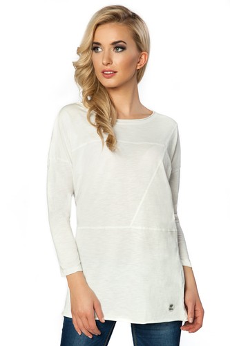 Womens Casual New Top Crew Neck 3/4 Sleeve T-Shirt Blouse Shirt Size 8-12 FT2211 - Picture 5 of 5