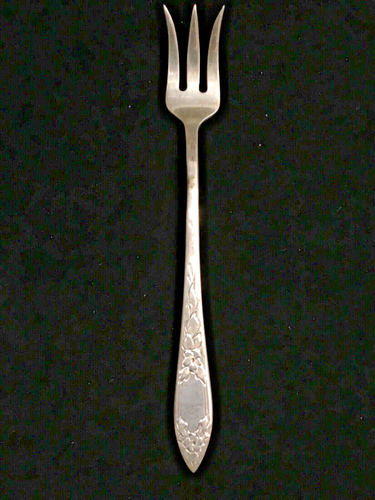 Stieff 5-3/4" Cocktail/Seafood Fork Lady Claire-Hand Engraved Sterling Silver