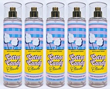 5 Bath  Body Works COTTON CANDY CLOUDS Fragrance Mist Body Spray 8 oz
