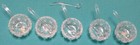 Vintage SALT DIP SET 5 Salt Dips & 6 Spoons BOXED SET — photo 2