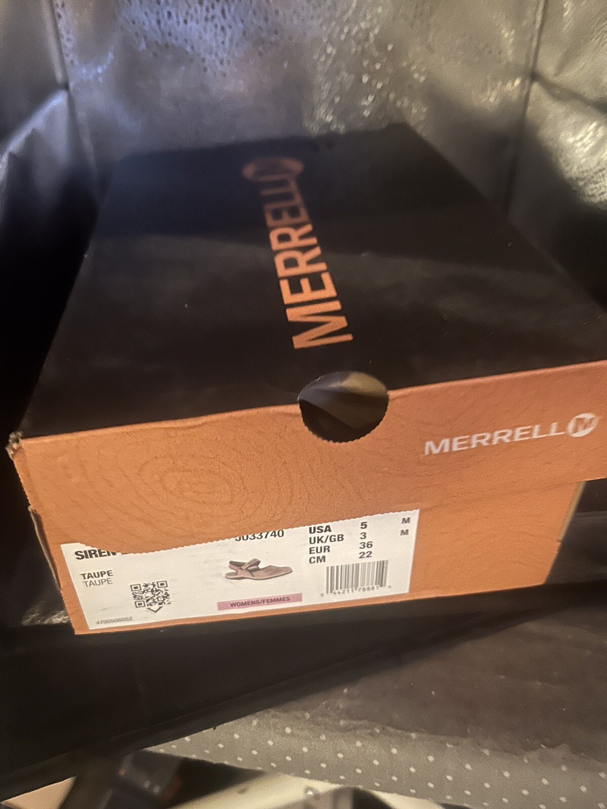 Sandalo donna 5 Merrell Siren 2 avvolgenti taupe scamosciato rete performance comfort J033740