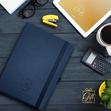 Personalised Customized Engraved Leather Notebook Journal Diary A5 Gift