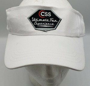 CSS Sports Men's White Visor Adjustable 