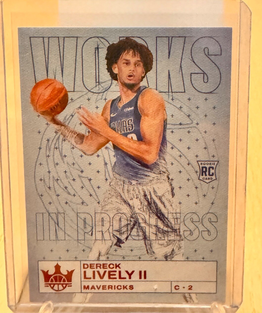 2023-24 Panini Court Kings - Works in Progress Ruby #30 Dereck Lively /149 (RC)