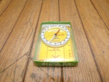 VINTAGE "SILVA" POLRIS TYPE 7 HIKING COMPASS LIQUID FILLED W/BOX & INSTRUCTIONS