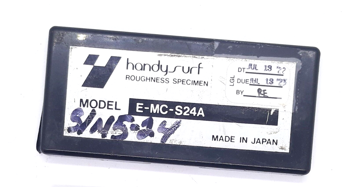 Tokyo Seimitsu Surfcom Roughness Specimen E-MC-S24A | eBay Tokyo Seimitsu Surfcom Roughness Specimen E-MC-S24A | eBay