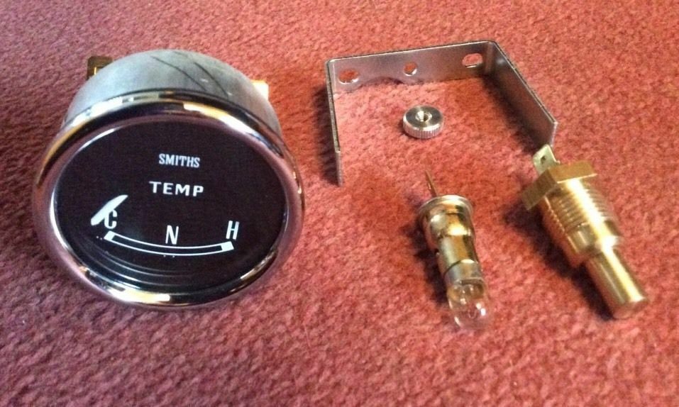 Smiths Electrical Temp Gauge chrome bezel +Sender 12 v replica eBay
