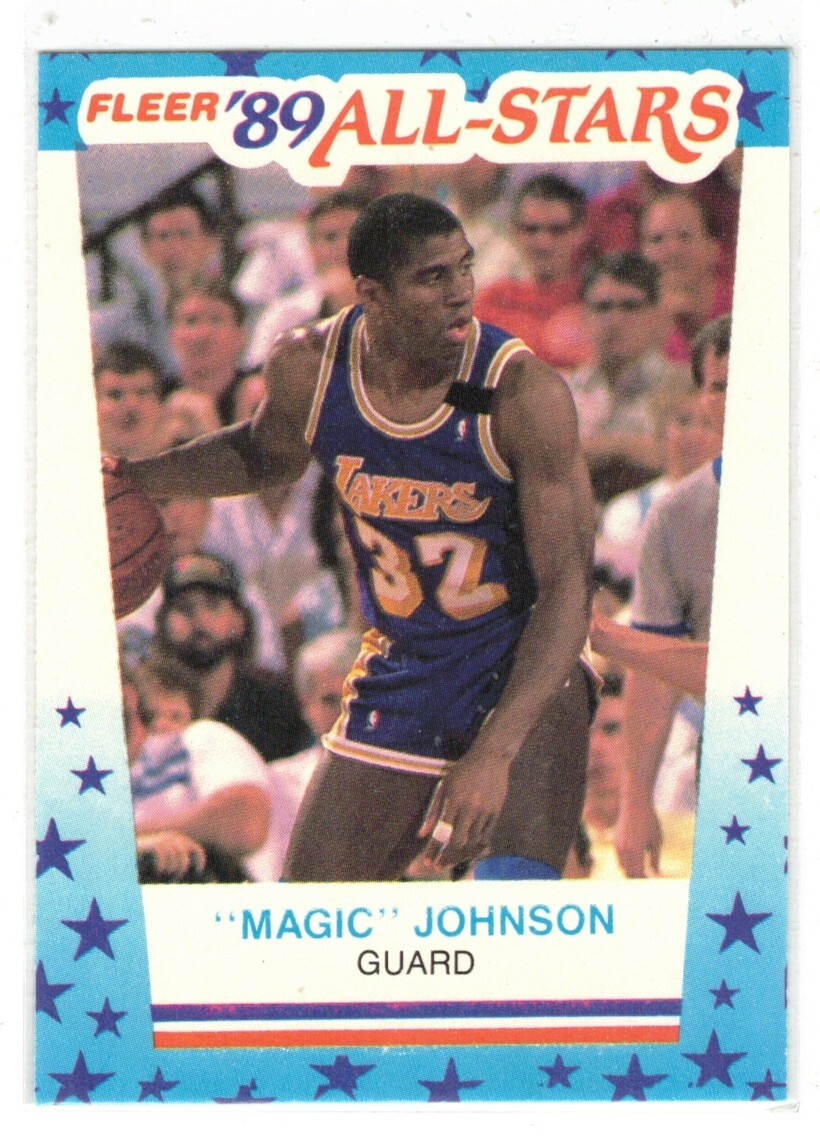 Star Magic Johnson 1989-90 FLEER STICKER ALL-STAR MAGIC JOHNSON #5 LAKERS SWEET! | eBay