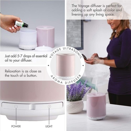 Essential Oil Diffuser Aromatherapy Portable Ultrasonic Color Changing 6 Hr Run - Picture 5 of 7