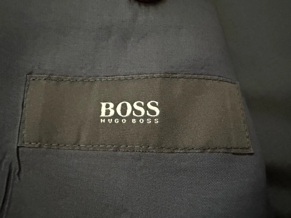 Abrigo deportivo Hugo Boss Blazer 42L azul marino lana elástica 2 botones Jam75/Sharp3 Foto 2 de 4