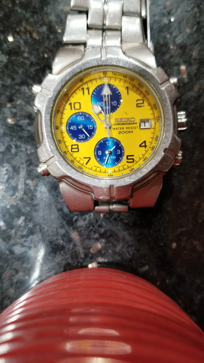 SEIKO Chronograph-7T32-6K19..Alarm..200M20 BarDIVERS | eBay