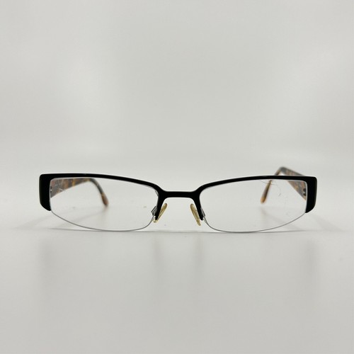 BCBGMAXAZRIA Paloma Eyeglasses Frames Brown Half Rim 50-16-140  3043