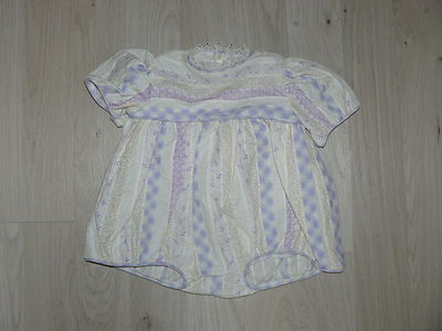 Puppenkleidung Lee Middleton Overall creme flieder Gr.50-56 Künstlerpuppen 