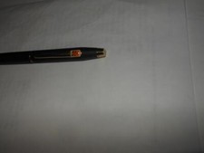 VINTAGE TOTAL GAS & OIL FELT TIP BLACK & GOLD METAL PEN MOBIL