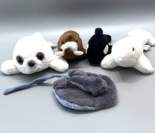 Sello de arpa morsa ballena beluga blanca manta raya de peluche Sea World de colección