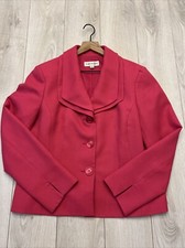 Evan Picone Pink Three Button Blazer Jacket Sz 14