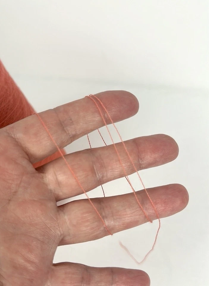 Пряжа кашемировая Cone Of Cariaggi Soffio 2/60 415 г коралловый цвет Италия 0/Кружево - Изображение 4 из 4