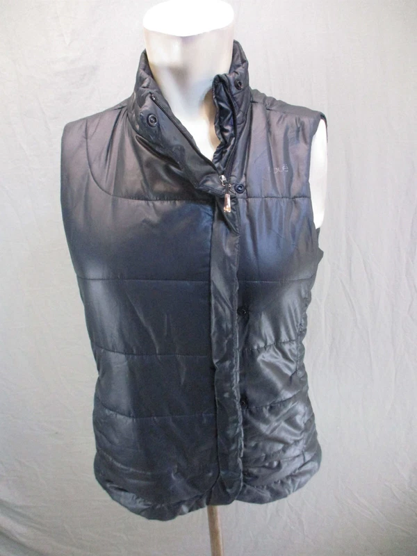 lole fitted full zip stand collar snap insulated jacket
