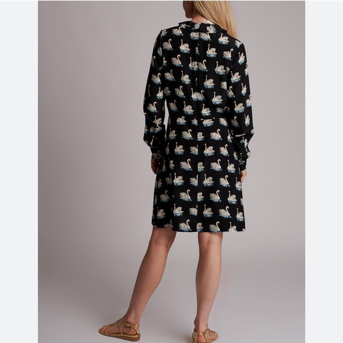 NWOT Stella McCartney swan print silk dress | eBay