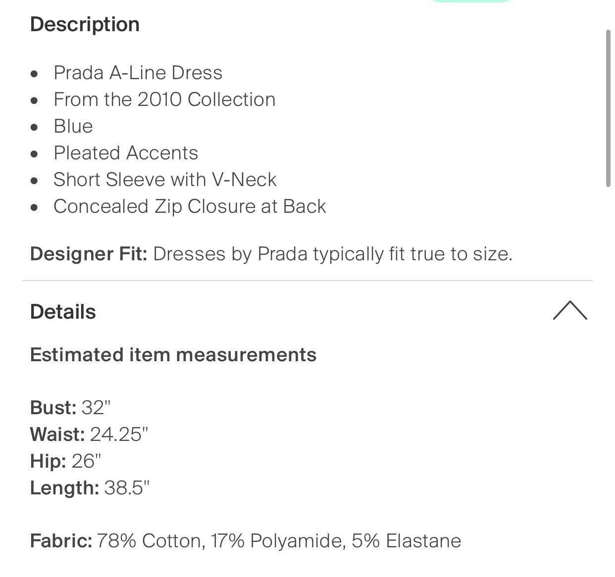 Prada Authentic Solid Dark Midnight Blue Short Sl… - image 4