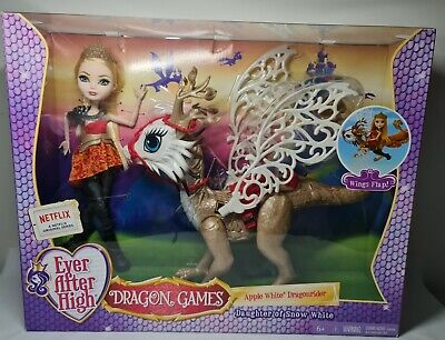 Ever After High Dragon Games Apple White Doll and Braebyrn Dragon