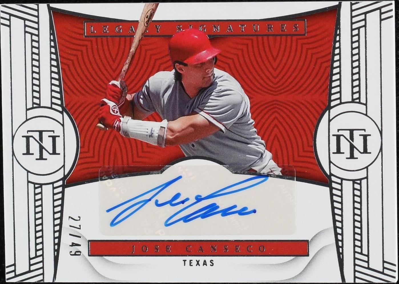 2023 Panini National Treasures - Jose Canseco #LS-JC for sale | eBay