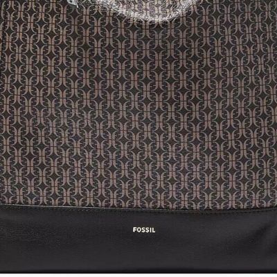 Fossil Elina Large Convertible Backpack Black Brown  display picture 2