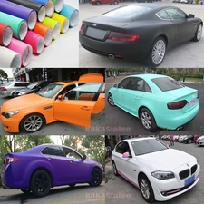 Stretchable Entire Car Matte Vinyl Wrap Film Sheet Sticker Decal Air Release CF