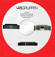 Lab Gruppen audio Service owner manuals on 1 dvd in pdf format 