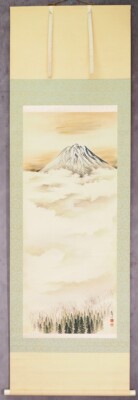 JAPANISCHE GEMÄLDE AUFHÄNGER ROLLE vom JAPAN Mt. Fuji MOUNTAIN LANDSCAPE f620