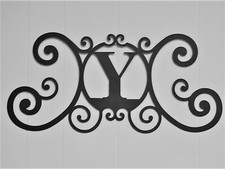 Iron Metal Letter Y Personalized Initial Name Wall Art Decoration Minor Defect