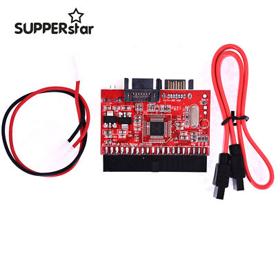 IDE to SATA ATA 100/133 Serial HDD CD DVD Converter Adapter+Power&SATA Cable ASS