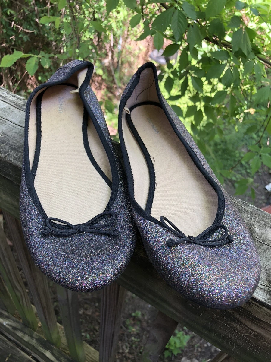 Navy glitter shop ballet flats