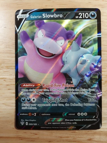 Galarian Slowbro V 099/189 Darkness Ablaze - NM Ultra Rare Pokemon Card