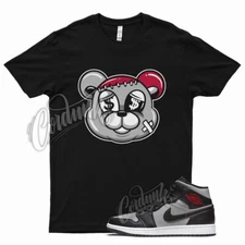 Black STITCH T Shirt for Air J1 1 Mid Particle Grey White Gym Red Smoke OG