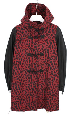 Diesel L-Leo Overcoat Mantel Damen Klein Wollmischung Lammleder