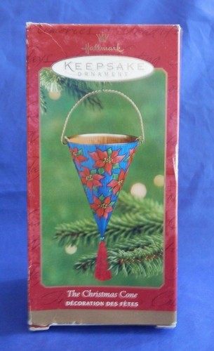 Hallmark Keepsake latta cono di Natale decorazione natalizia 2001 QX8875 Linda Sickman - Foto 2 di 10