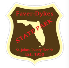 4" faver-dykes florida state park bumper sticker decal usa made