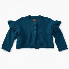 TEA COLLECTION Ruffle Cotton Sweater - Oasis - NWT Girls 18-24 month