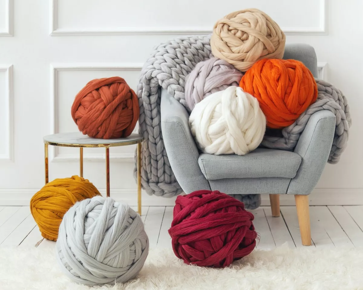 Chunky Yarn SALE! Merino Wool Roving Giant Yarn For Arm Knitting