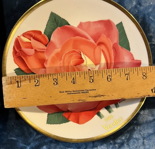 Piatto da collezione All America Rose Selections 1986 VOODOO edizione limitata #9678 - Foto 9 di 10