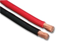 Batería/cable de soldadura de PVC 70 mm2 - conductor 912/0,30 mm, 485 amperios - negro o rojo