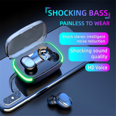 Wireless Headphones TWS Earbuds Bluetooth Stereo Headset Universal Waterproof US