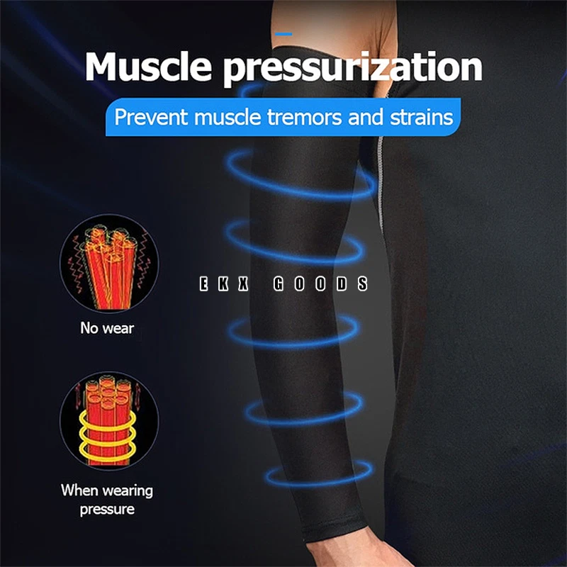 UV Sun Protection Arm Sleeve - Cooling Compression Sleeves for Men & Women - Image 4 of 4