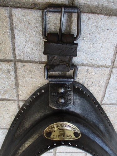 Antique Museum Handmade Iron Pony Horse Harness Collar Hames Droege & Reddelien - Picture 7 of 23
