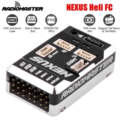 Radiomaster NEXUS Helicopter Flight Controller Built-in 128Mb Black Box 6-axis