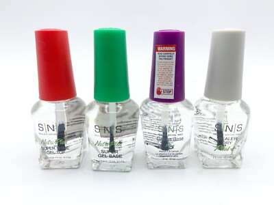 NEW SNS Dipping Powder Gelous Base Gel Top Base Sealer Dry Set 4 FAST SHIPPING
